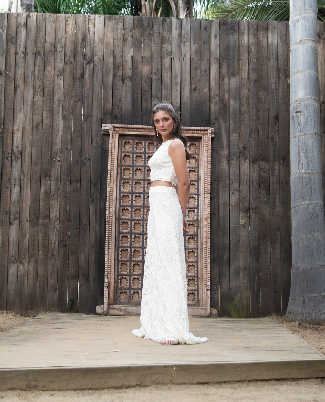 VESTIDO DE NOVIA 2 PIEZAS CONJUNTO EVA IVORY