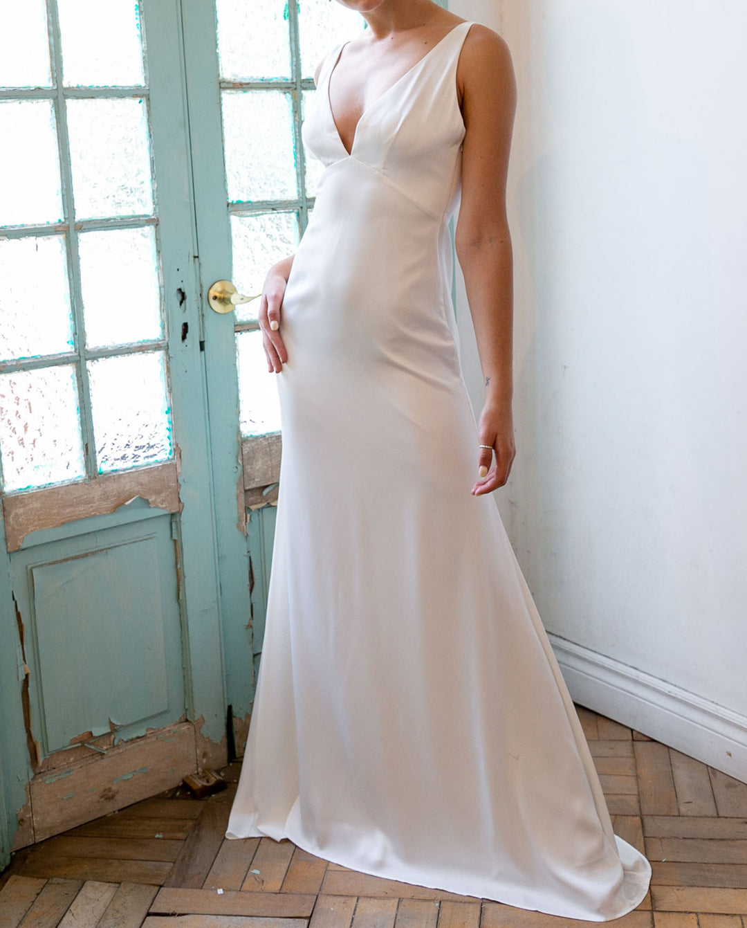 VESTIDO DE NOVIA LARGO LENA IVORY