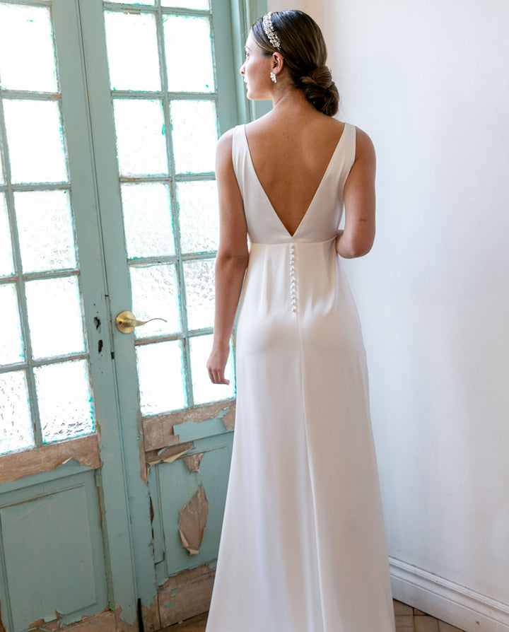 VESTIDO DE NOVIA LARGO LENA IVORY