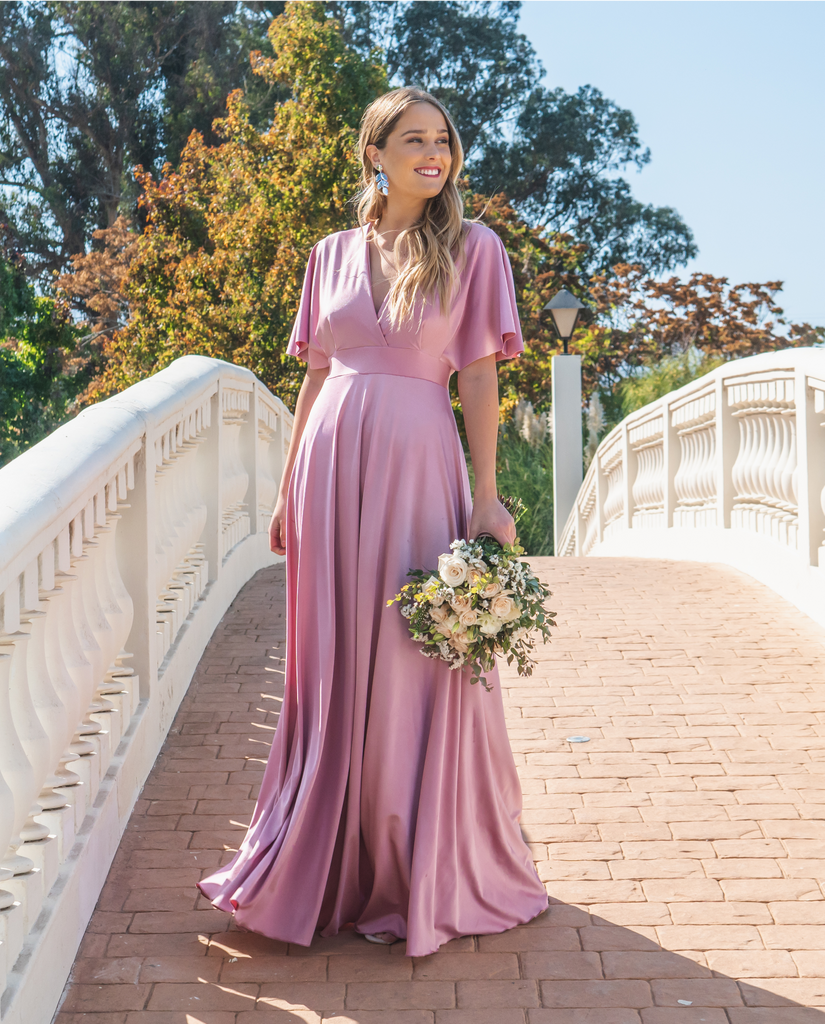 Accesorios para vestido color palo de rosa sale